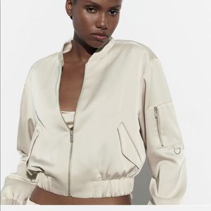 Satin Effect Zara Bomber